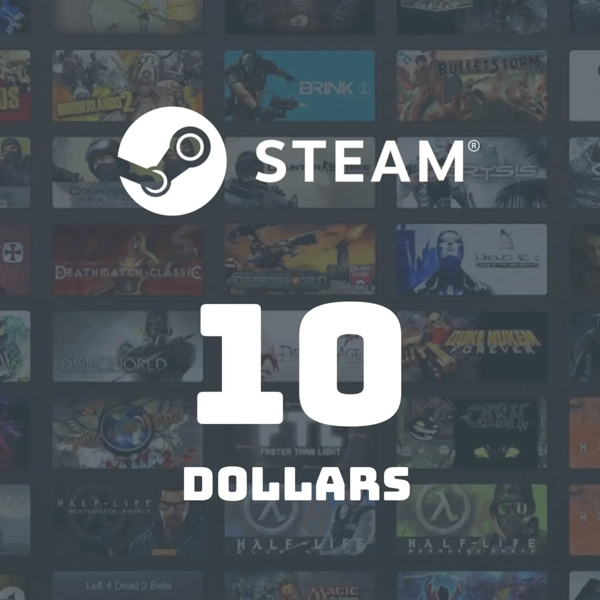 Steam Wallet Gift Card 10 USD Key - Image 1
