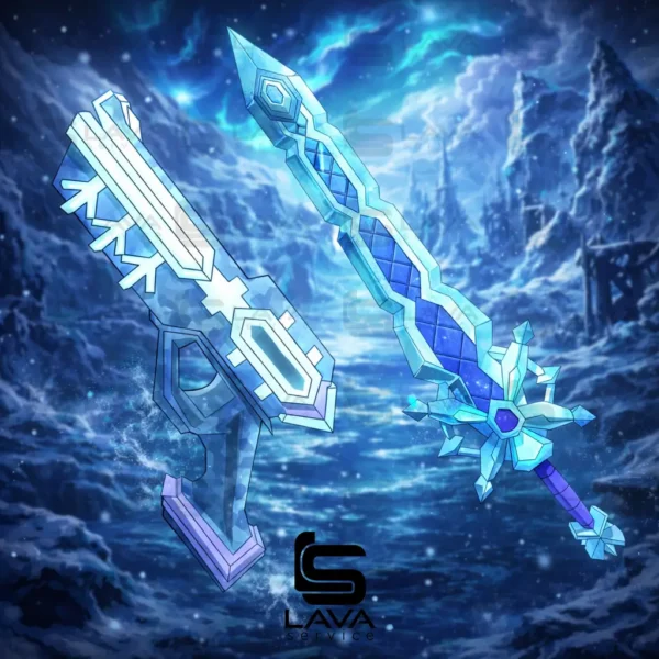 Items in this bundle include Icebeam Gun Iceflake Knife